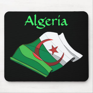 Algerische Flagge Mousepad