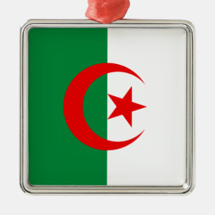 algerische Flagge Ornament Aus Metall
