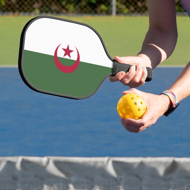 Algerische Flagge Pickleball Schläger (InSitu)