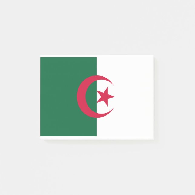 algerische Flagge Post-it Klebezettel (Vorderseite)