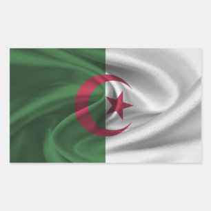 algerische Flagge Rechteckiger Aufkleber