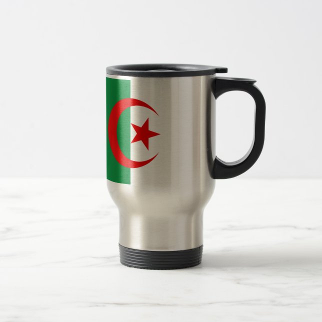 algerische Flagge Reisebecher (Rechts)