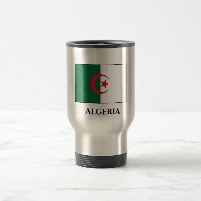 algerische Flagge Reisebecher (Mittel)