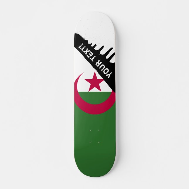 algerische Flagge Skateboard (Vorne)