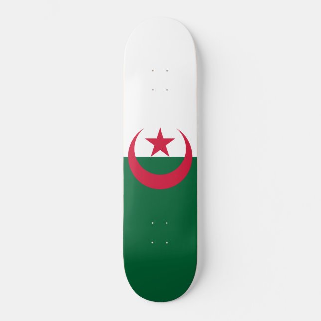 algerische Flagge Skateboard (Vorderseite)