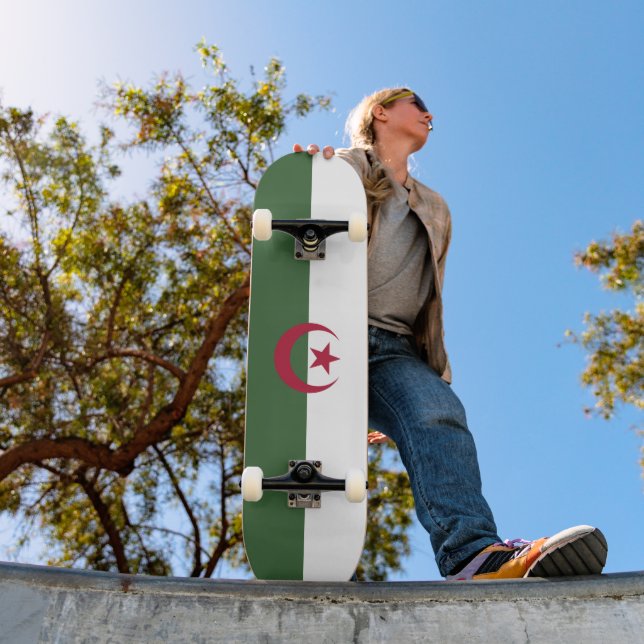 Algerische Flagge Skateboard (Außenbereich 1)