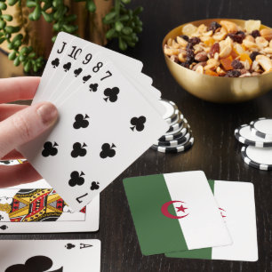 Algerische Flagge Spielkarten