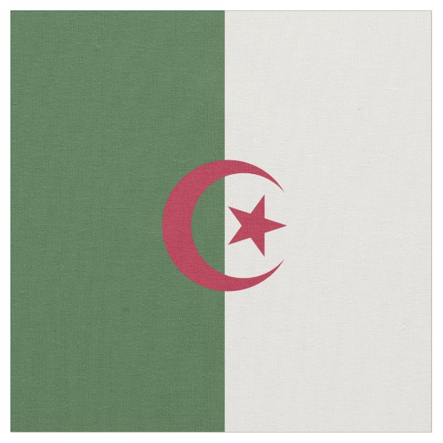 Algerische Flagge Stoff (Nahaufnahme)