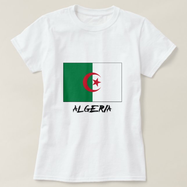 algerische Flagge T-Shirt (Design vorne)