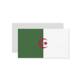 Algerische Flagge Visitenkarte
