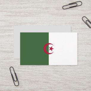 Algerische Flagge Visitenkarte