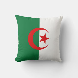 Algerische Flagge x Flaggenkissen Kissen