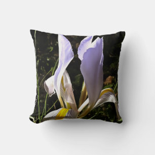 Algerische Iris Hyperrealistische Wildblume Malere Kissen