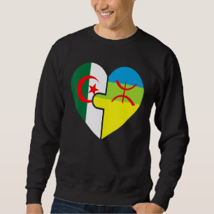 Algerischer Amazigh Roots Matching Flag stolz auf  Sweatshirt