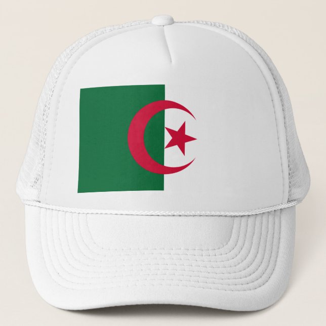 Algerischer Flaggen Trucker Hat Truckerkappe (Vorderseite)