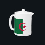 Algerischer Flaggenteapot<br><div class="desc">Fügen Sie Ihrer Teestunde eine Touch algerischen Stolzes hinzu mit diesem exklusiven Teekessel, der die Flagge Algeriens trägt! Dieser Teekessel von eleganter und kultureller Bedeutung ist mehr als nur ein funktionales Stück - er ist eine Hommage an das reiche algerische Erbe. Das lebendige algerische Fahnen-Design macht es zu einer herausragenden...</div>