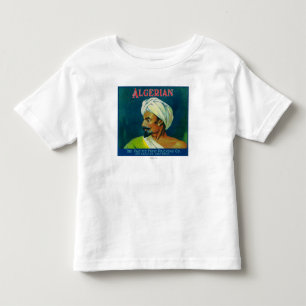 Algerischer orange Aufkleber Kleinkind T-shirt