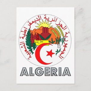 algerisches Emblem Postkarte