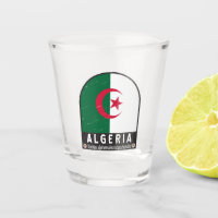 algerisches FlaggenEmblem beängstigend Vintag