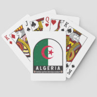 algerisches FlaggenEmblem beängstigend Vintag