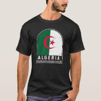 algerisches FlaggenEmblem beängstigend Vintag