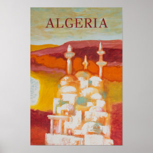 Algermania Vintage Reiseplakat Poster