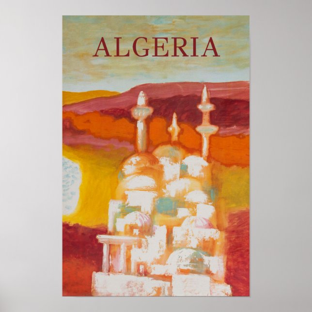 Algermania Vintage Reiseplakat Poster (Vorne)