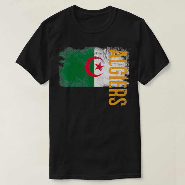 Algier Algerien, für algerische Männer, Frauen und T-Shirt (Design vorne)