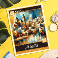 Algier, Algerien | Vintage Malerei