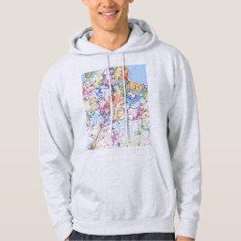 Algiers Algeria City Map Hoodie
