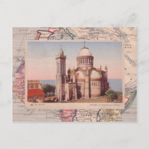 Algiers, Church of Notre Dame d'Afrique Postkarte