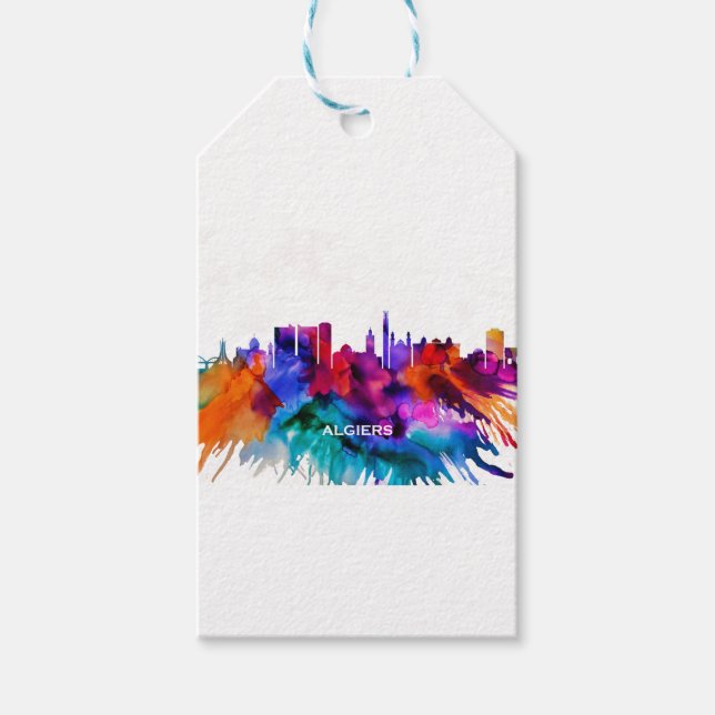 Algiers Skyline Geschenkanhänger (Vorderseite)