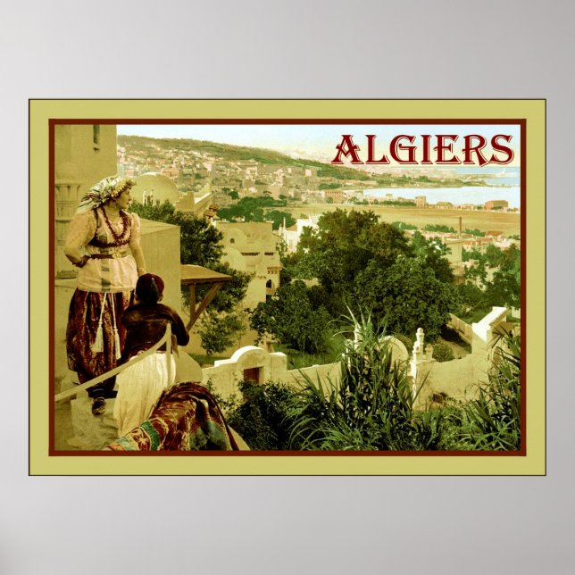 Algiers ~ Vintage Travel Poster (Vorne)