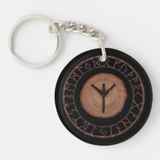 Algiz - Elder Futhark rune Schlüsselanhänger