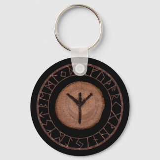 Algiz - Elder Futhark rune Schlüsselanhänger