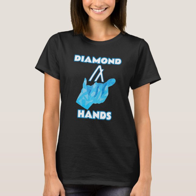 ALGO Algorand Diamond Hands   T-Shirt (Vorderseite)