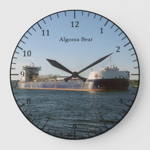 Algoma Bear-Uhr Große Wanduhr