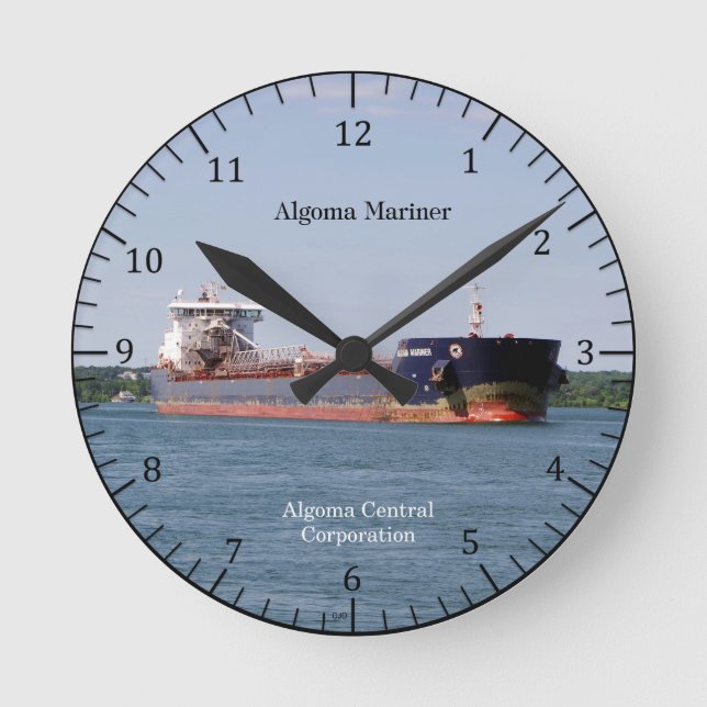 Algoma Mariner clock Runde Wanduhr (Vorderseite)
