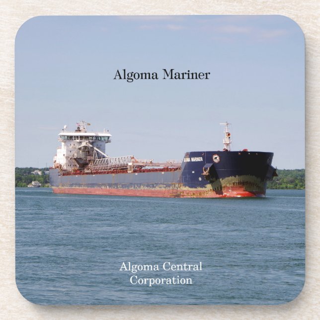 Algoma Mariner Set von 6 plastischen Untersetzer (Vorderseite)