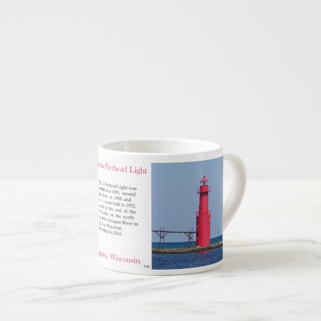 Algoma Pierhead Light Espresso Tasse (Vorderseite Rechts)