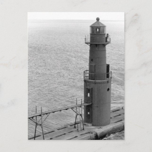 Algoma Pierhead Lighthouse Postkarte (Vorderseite)