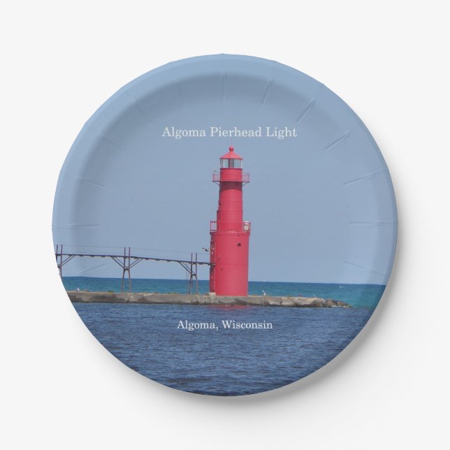 Algoma Pierhead Pappteller (Vorderseite)