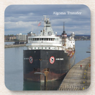 Algoma Transfer Set von 6 harten Kunststoff-Unters Untersetzer