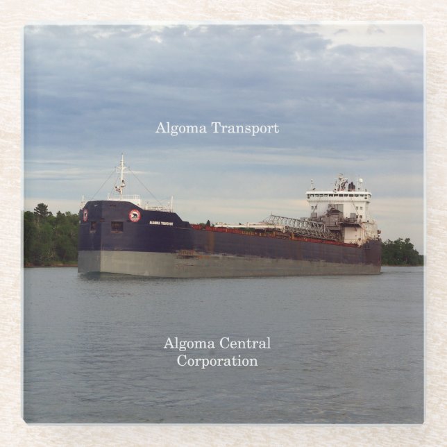 Algoma Transport glass Untersetzer (Vorderseite)