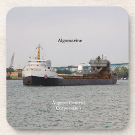 Algomarine Set von 6 harten Untersetzer aus Kunsts