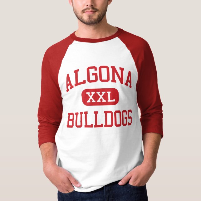 Algona - Bulldoggen - Highschool - Algona Iowa T-Shirt (Vorderseite)