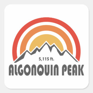 Algonquin Peak Quadratischer Aufkleber