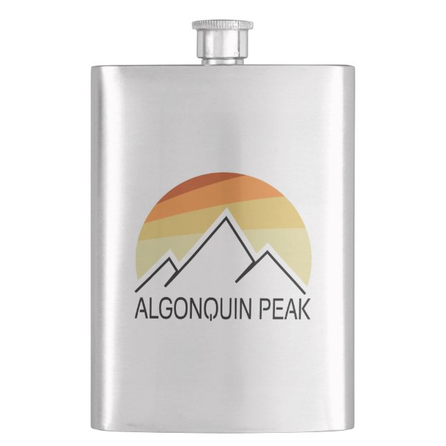 Algonquin Peak Retro Flachmann (Vorderseite)