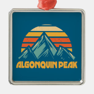 Algonquin Peak Retro Türkis Ornament Aus Metall
