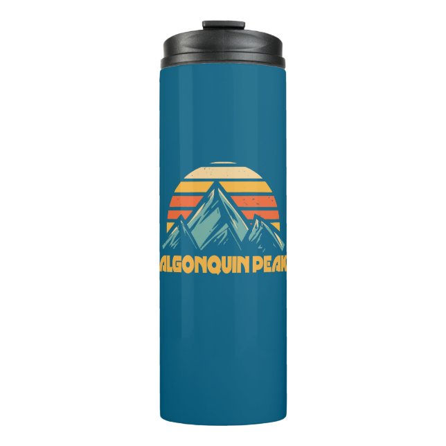 Algonquin Peak Retro Türkis Thermosbecher (Vorderseite)